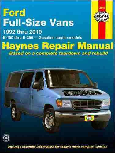 Ford econoline e-150 e-250 e-350 repair shop & service manual 1992-2010