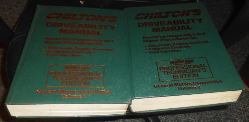 1992 93 94 chiltons proffessional technicians driveability manual set