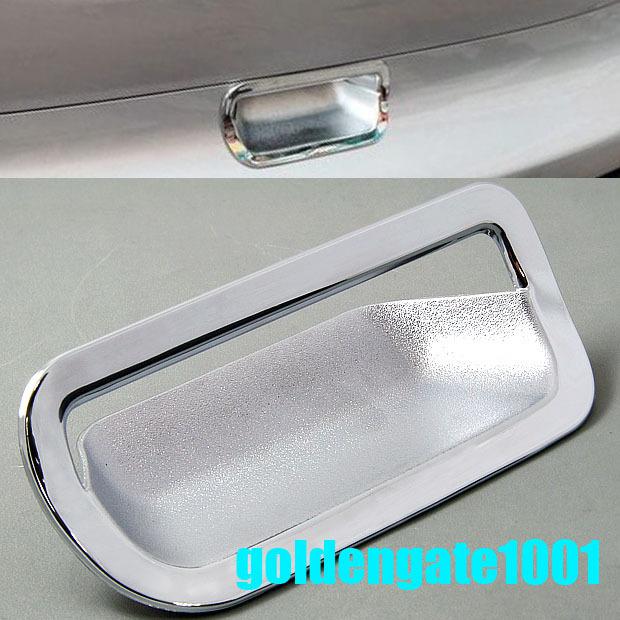 Triple chrome rear door tailgate hatch handle cover insert for honda crv 1 pcs