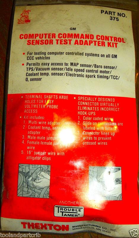 Nos thexton computer command control sensor test adapter kit # 375 made in usa 
