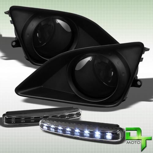 Drl led bumper lamps+smoked 09-10 corolla fog lights +switch+bulb left+right