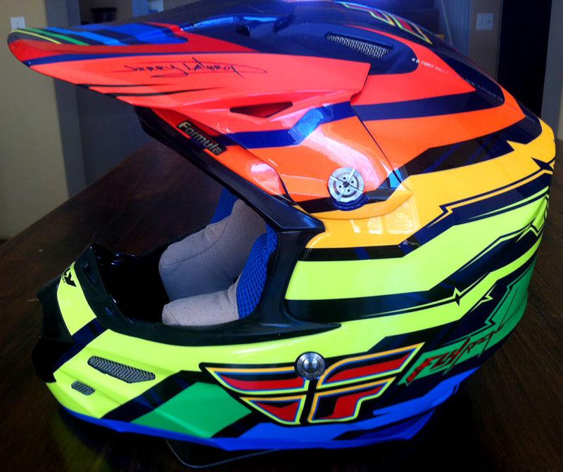 Fly-racing formula mx stryper motocross / offroad helmet - adult medium