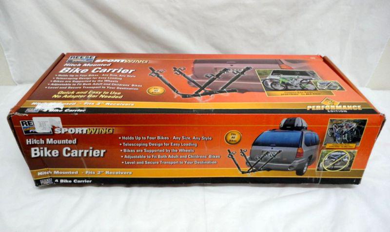 Reese carry power hitch mounted  4 bike carrier  2" receivers sportwing - nib