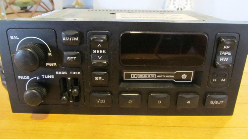 Dodge chrysler jeep am/fm radio cassette stereo part # p04858558ad sebring etc.