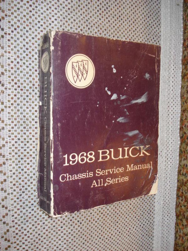 1968 buick shop manual original chassis service book nr
