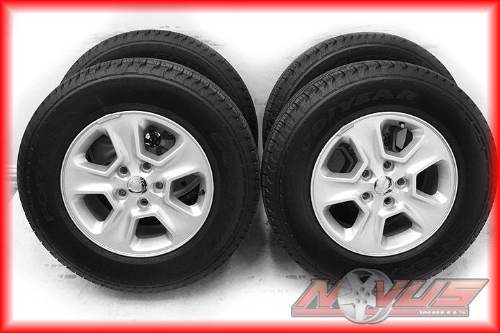 17" 2013 jeep grand cherokee factory oem silver wheels goodyear tires 18 20 2013