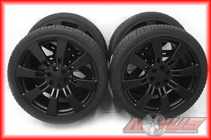 New 24" chevy tahoe silverado hybrid cadillac escalade black wheels tires 22