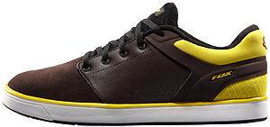 Fox racing motion scrub mens shoes dark brown/yellow