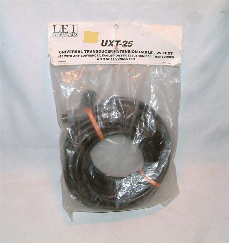 Nib ~ uxt-25 universal transducer extension cable for lowrance and eagle ~ 25'