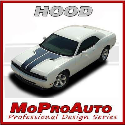 Hood dodge challenger vinyl graphics decals stripe 2012 - 3m pro grade 279