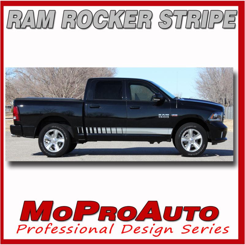 Dodge ram lower rocker panel vinyl graphics 2014 decals / 3m pro stripes tw3