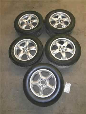 00-06 bmw x5 18x8 1/2 alum wheels rims tires set 5 oem