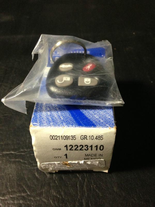 New oem gm cadillac cts remote keyless entry fob transmitter 12223110