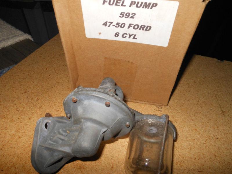 Nos or rebuilt old fuel pump ac #592 1947-50 ford 6 cylinder engine