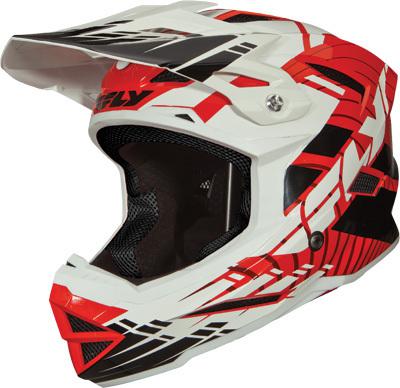 73-9137(sz) fly default bmx free ride adult helmet red full face light weight