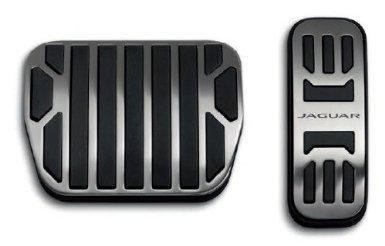 Genuine oem jaguar f type stainless steel pedal covers