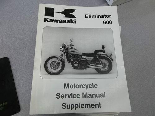 Oem kawasaki 1995-1997 eliminator 600 service manual supplement