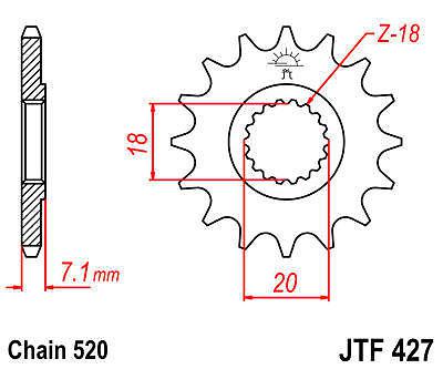 Jt sprocket front 13t steel fits suzuki rm-z250 l0,l1,l2 2010-2012