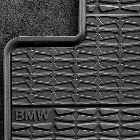 Bmw oem black all weather floor mats e70 x5 3.0si, 35ix front rear 51472231953