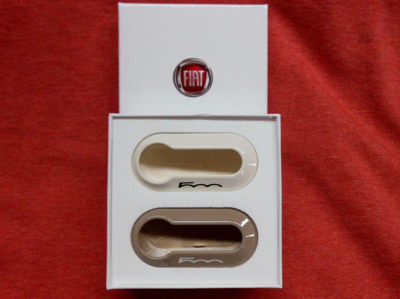  fiat 500 ignition key covers , mocha latte brown and white