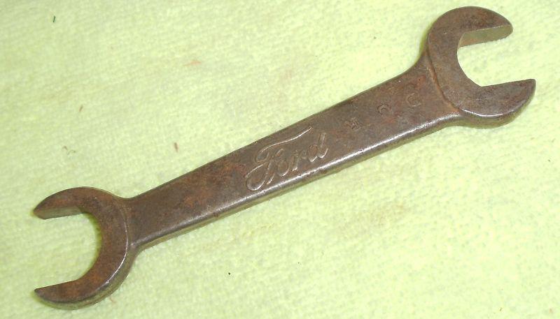 Ford model a  & model t -  original rare wrench with ford script and logo t-1917