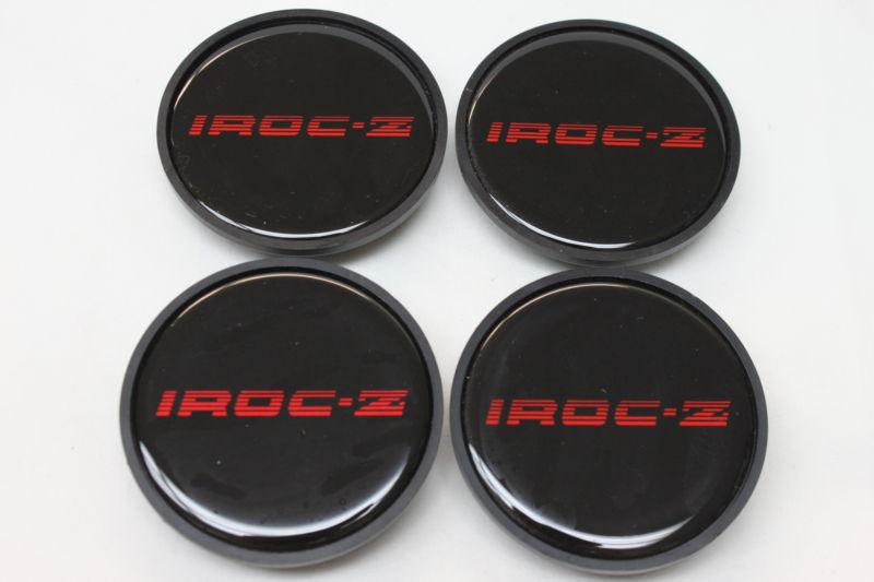 Camaro iroc-z red 16" wheel center caps set of 4 new