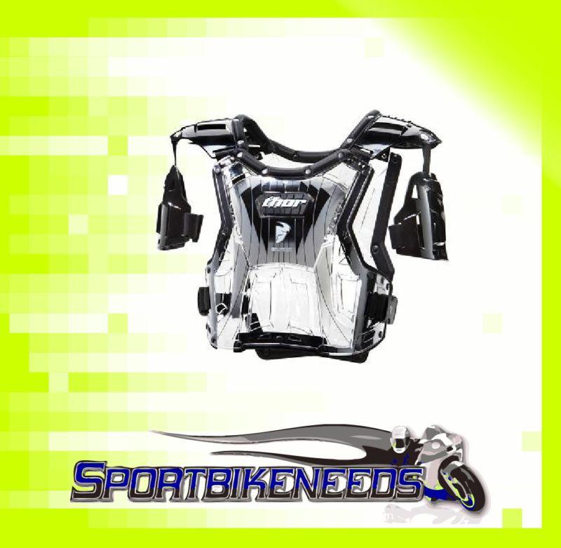 Thor quadrant black clear roost chest protector new