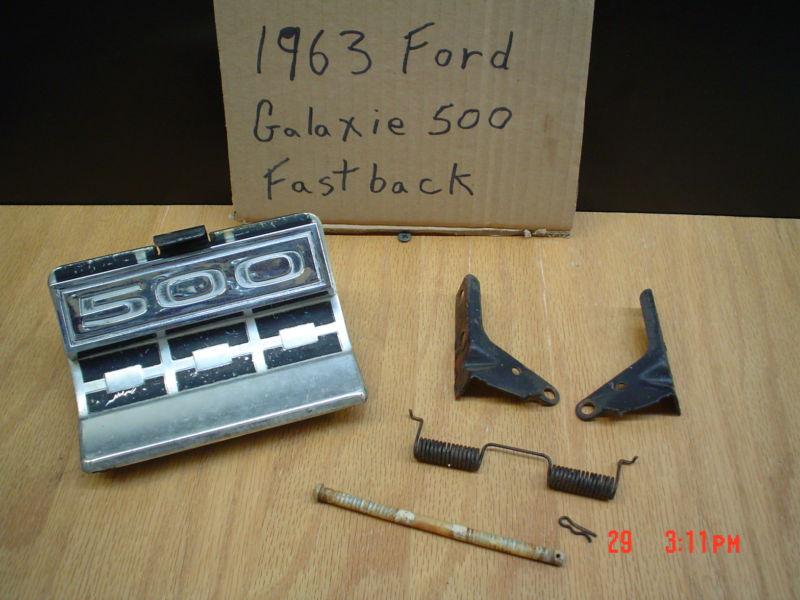 1963 1/2 ford galaxie 500 gas door w/ emblem 1964