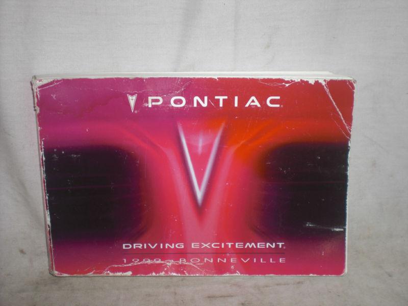 1999 pontiac bonneville owner's manual