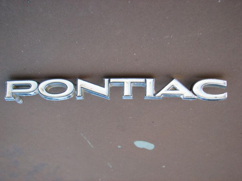 1974 74 pontiac gto header panel emblem oem original 1973 73 ventura trunk nice!