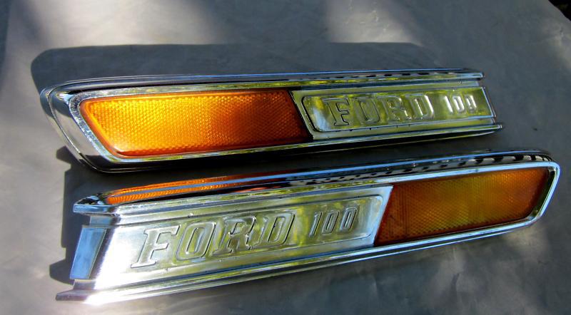 1967 1968 1969 1970 1971   ford truck  f-100 hood reflector emblems