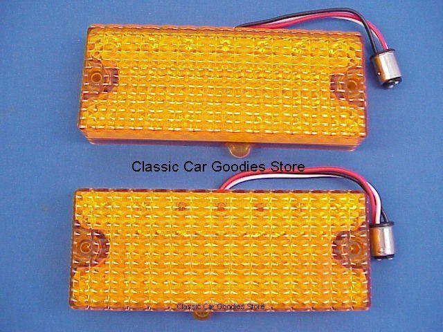 1969-1970 chevy truck led park lights (2) with free led flasher blazer