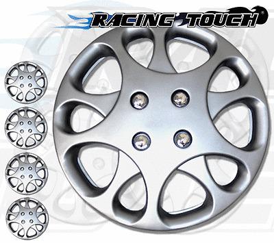 Metallic silver 4pcs set #821 14" inches hubcaps hub cap wheel cover rim skin