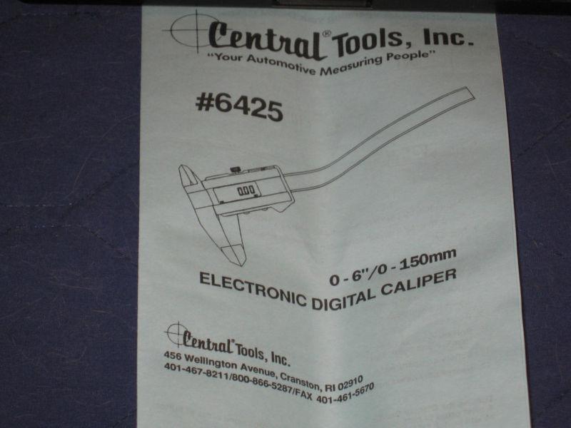 Central Tools 6425A Digital Electronic Caliper, US $79.99, image 2