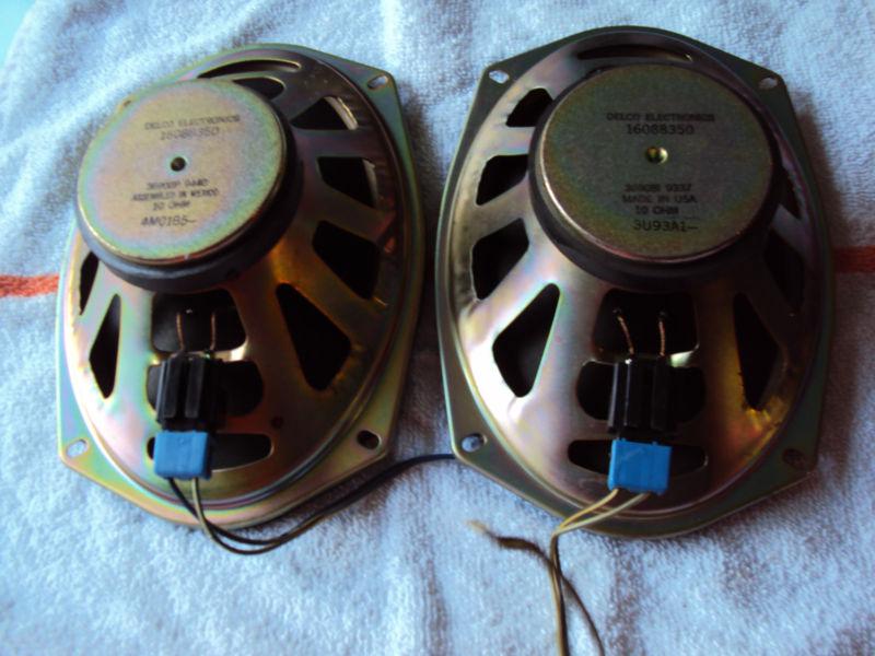 Chevelle camaro nova 442 gto 6x9 10 ohm delco speaker set 