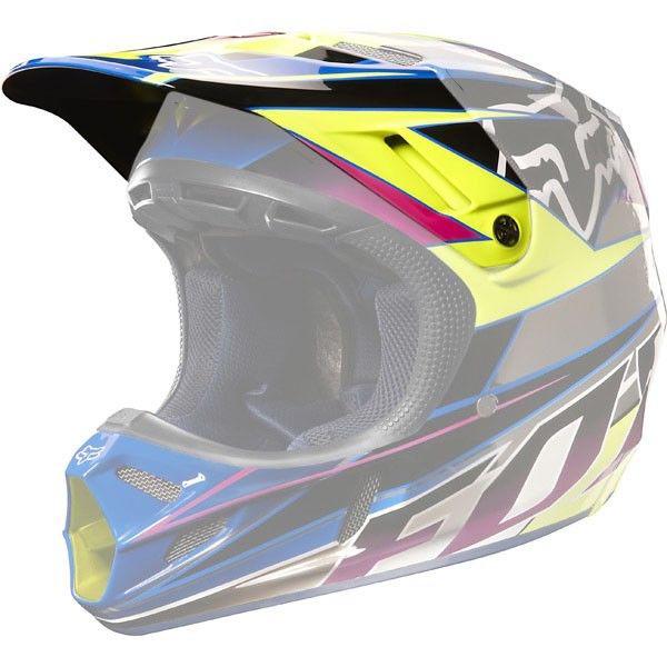 Fox racing v4 race helmet visor chrome no size