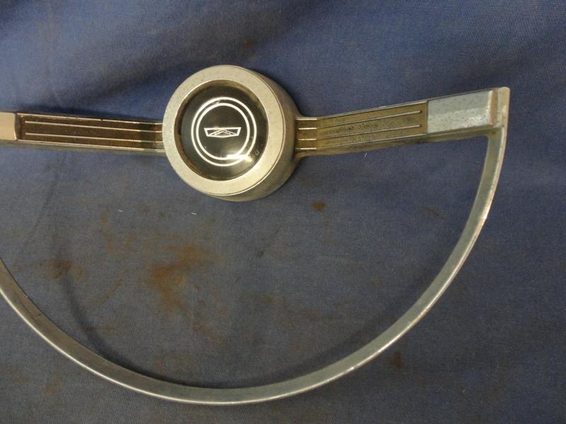 1966 ford fairlane steering wheel horn ring -original