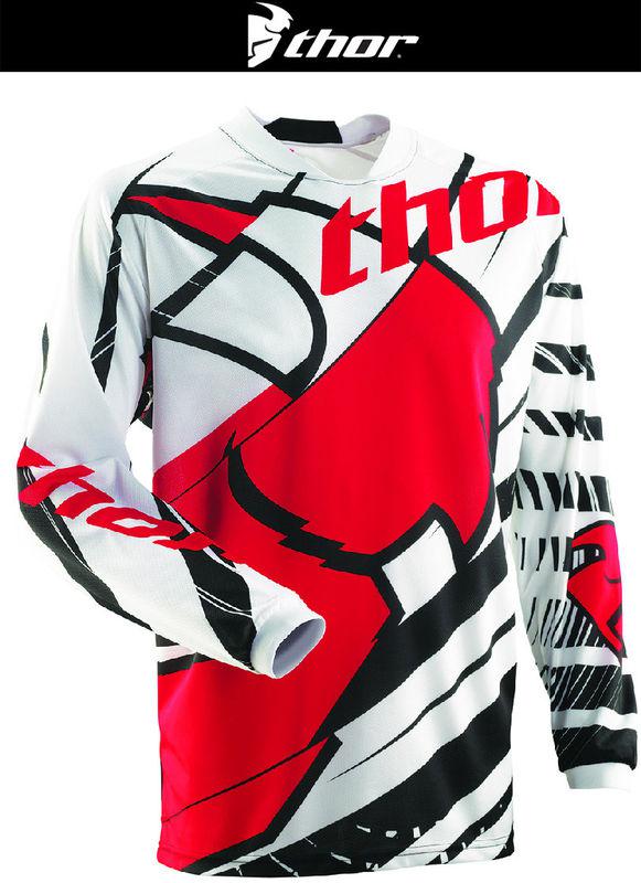 Thor youth phase mask red white black dirt bike jersey motocross mx atv 2014