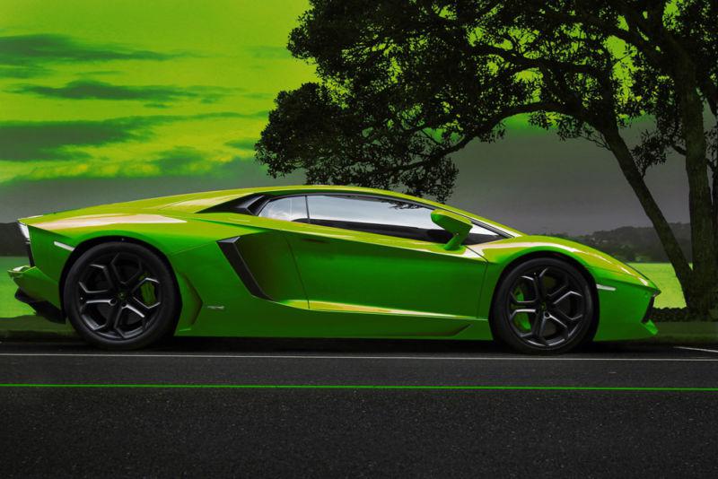 Lamborghini green aventador hd poster super car print multiple sizes available