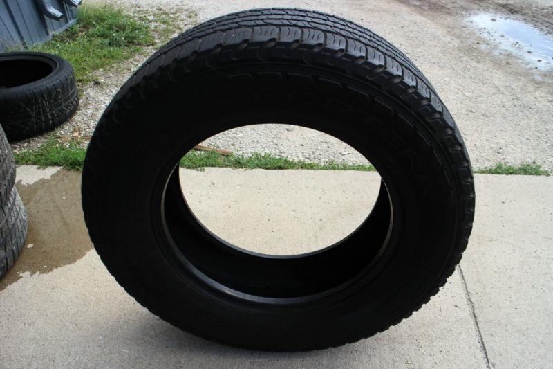 1 used goodyear fortera hl 255/65r18 tire, 6/32" tread depth remaining