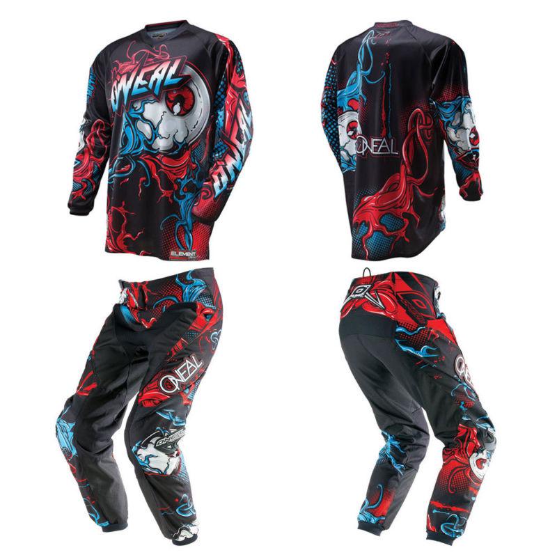 2014 oneal element mutant 28-42 motocross riding gear dirtbike jersey pants set