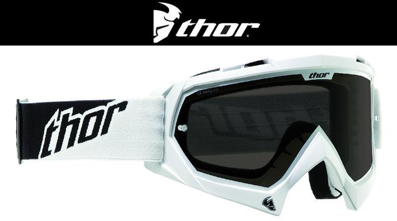 Thor enemy sand solid white dirt bike goggles motocross mx atv gogges googles 14