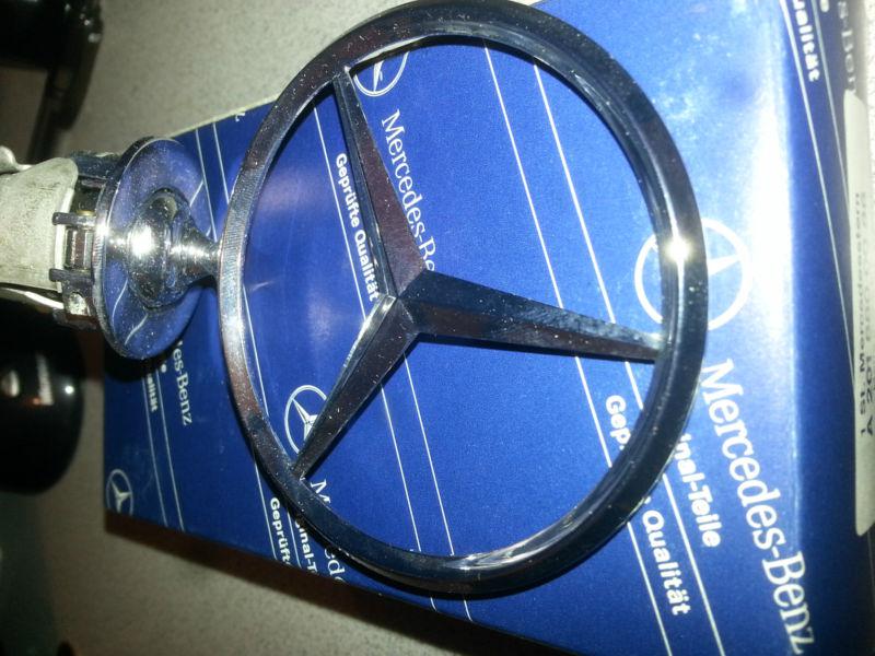 Mercedes benz hood ornament original oem part super shiny oem a 201 880 00 86 