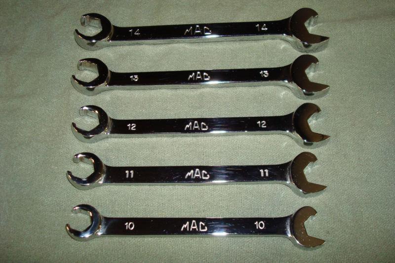 Mac tools ratcheting flare nut wrench set  metric line wrenches