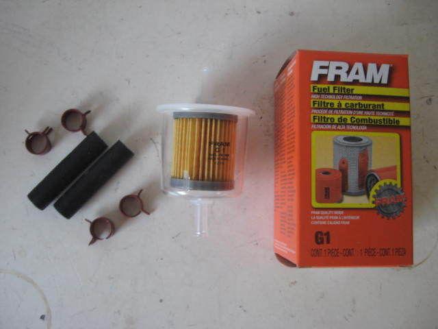 Fram g1 g-1 1/4" plastic inline gas/fuel filter