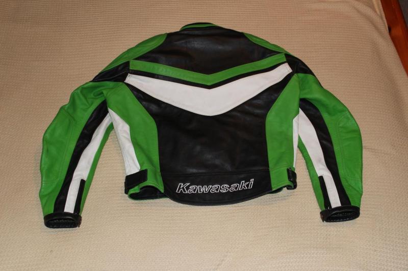 Womens kawasaki leather jacket excellent condition