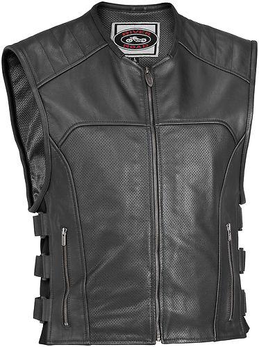 River road ruffian perforated leather vest 2013