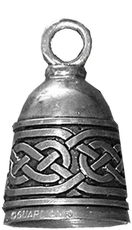 Celtic band knots bike spirit motorcycle guardian bell pewter - new
