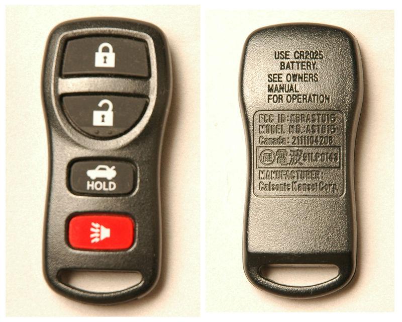 Nissan keyless remote keyfob