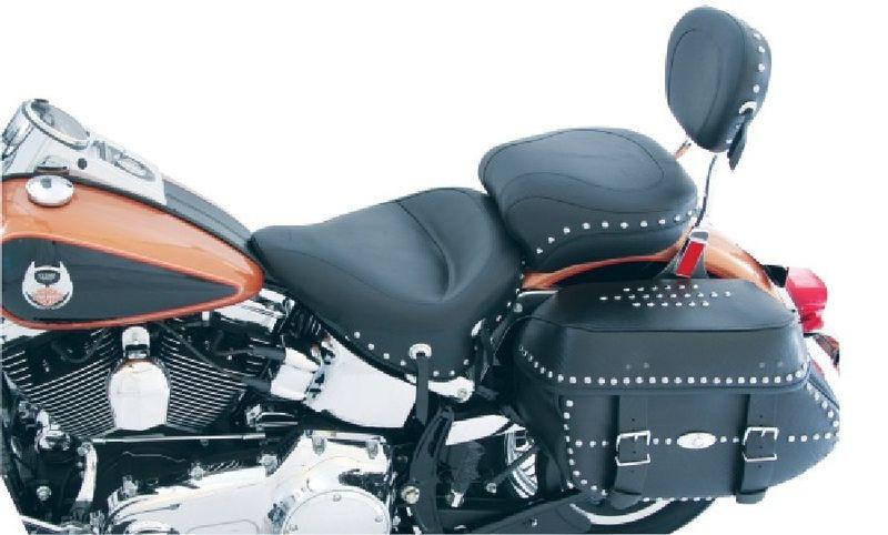 Mustang one-piece wide studded seat 2005-2013 harley davidson heritage deluxe